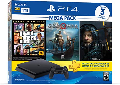 PLAY STATION PS4 1TB + 3JUEGOS